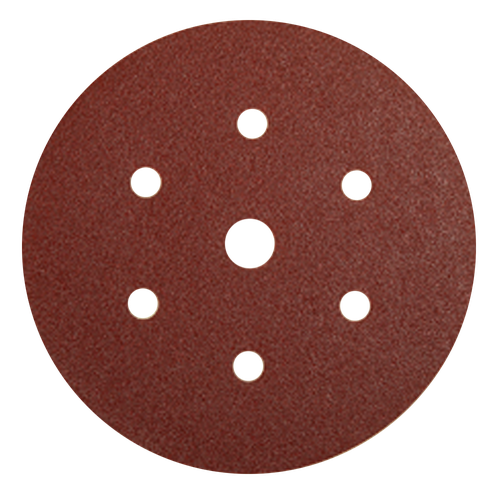 Фото товара "COARSE CUT Шлифовальный диск, укрепленная бумага, оксид алюминия, 7 отвестий, 150 мм, Р150"